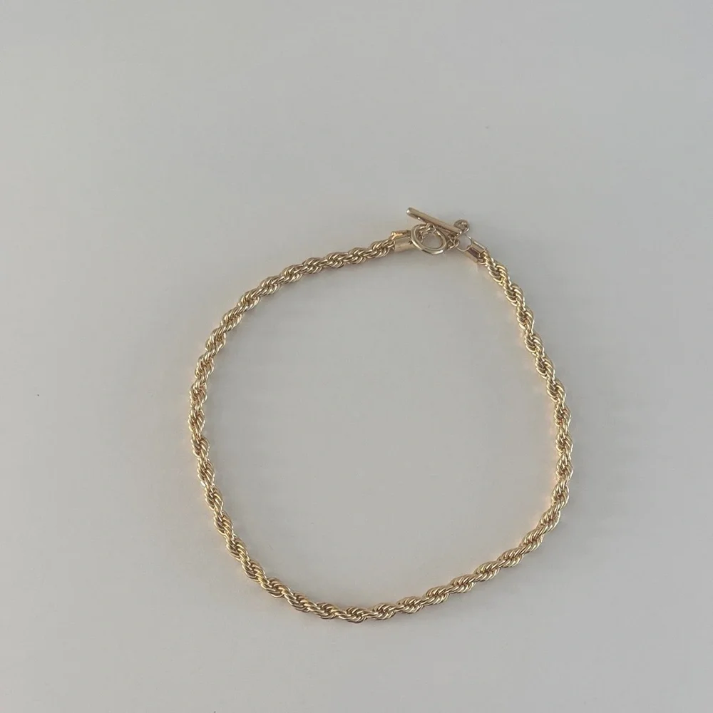 LOFT Gold Rope Chain Necklace - Picture 1 of 3